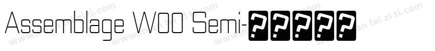 Assemblage W00 Semi字体转换